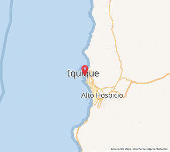 Map of Parque Balmaceda, Tarapacá