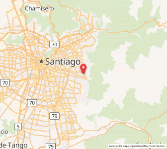 Map of Peñalolén, Santiago Metropolitan