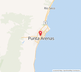 Map of Punta Arenas, Region of Magallanes