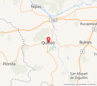 Map of Quillón, Ñuble