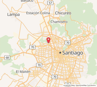 Map of Renca, Santiago Metropolitan