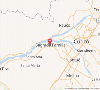 Map of Sagrada Familia, Maule Region