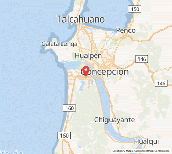 Map of San Pedro de la Paz, Biobío