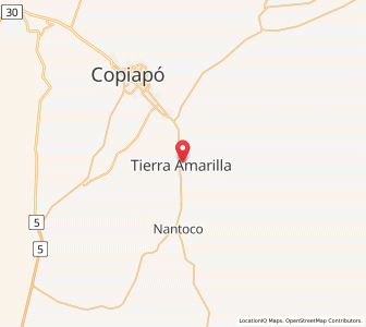 Map of Tierra Amarilla, Atacama