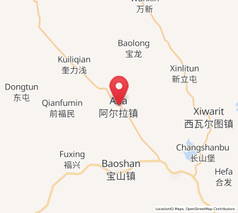 Map of A’erla, Inner Mongolia