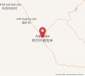 Map of Agax Obo, Xinjiang