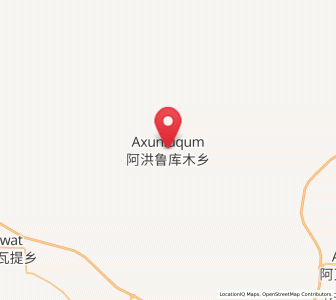 Map of Ahonglukumu, Xinjiang