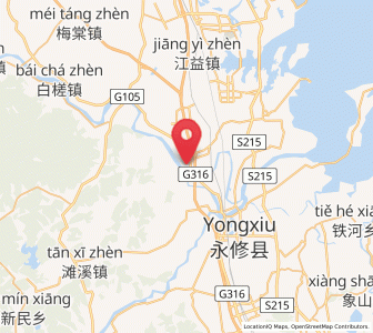 Map of Aicheng, Jiangxi