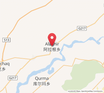 Map of Alage’er, Xinjiang