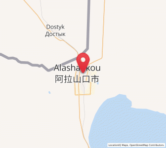 Map of Alashankou, Xinjiang