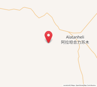 Map of Altan Hil, Inner Mongolia