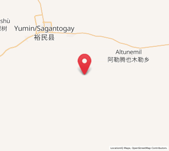Map of Altunemil, Xinjiang