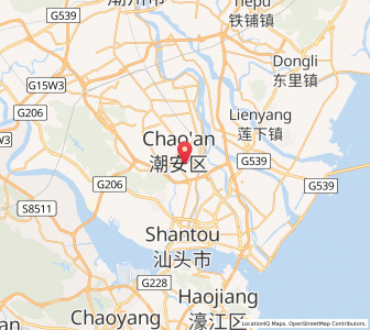 Map of Anbu, Guangdong