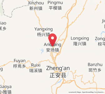 Map of Anchang, Guizhou