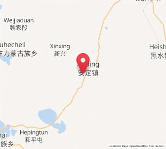 Map of Anding, Jilin