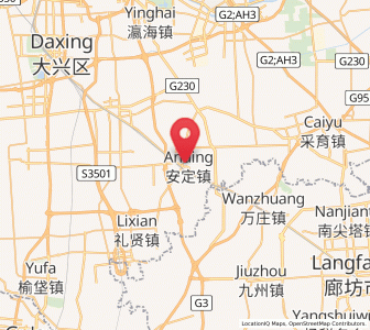 Map of Anding, Beijing