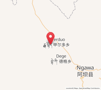 Map of Andou, Sichuan