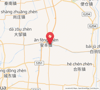 Map of Anfeng, Jiangsu
