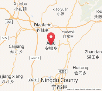 Map of Anfu, Jiangxi