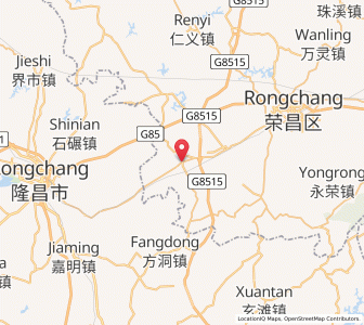 Map of Anfu, Chongqing