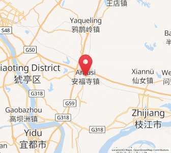 Map of Anfusi, Hubei