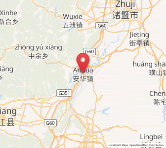Map of Anhua, Zhejiang