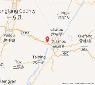 Map of Anjiang, Hunan