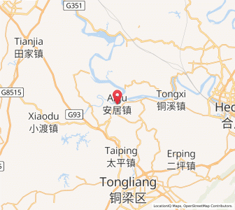 Map of Anju, Chongqing