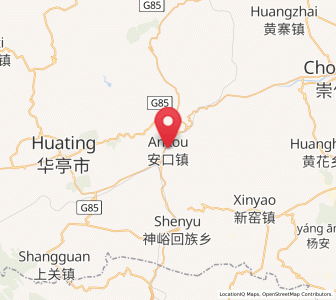 Map of Ankou, Gansu