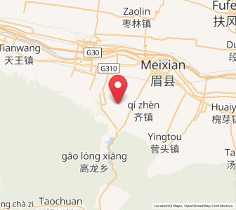 Map of Anle, Shaanxi