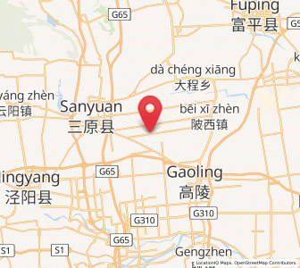 Map of Anle, Shaanxi