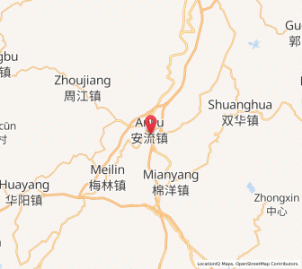 Map of Anliu, Guangdong