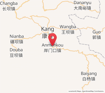 Map of Anmenkou, Gansu