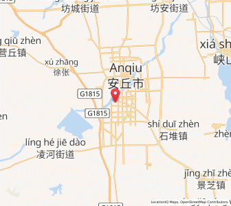 Map of Anqiu, Shandong