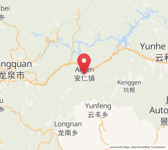 Map of Anren, Zhejiang