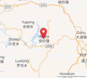 Map of Ansha, Fujian