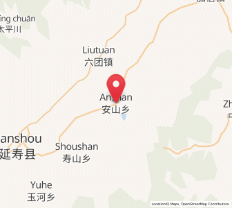 Map of Anshan, Heilongjiang