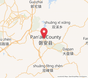 Map of Anwen, Zhejiang