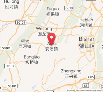 Map of Anxi, Chongqing