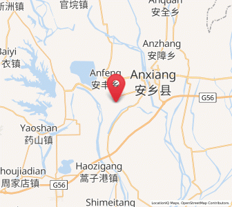 Map of Anyu, Hunan