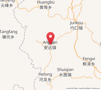 Map of Anyuan, Fujian