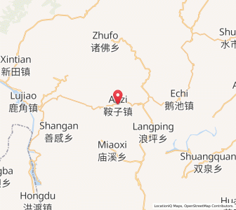 Map of Anzi, Chongqing