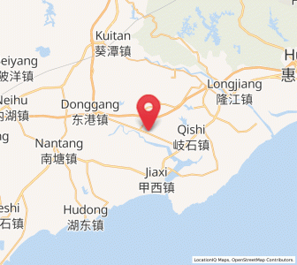 Map of Aojiang, Guangdong