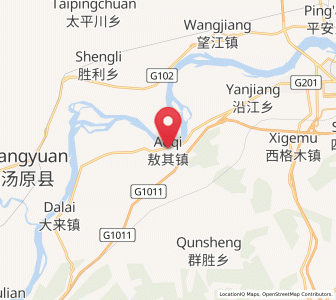 Map of Aoqi, Heilongjiang