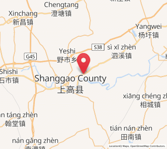 Map of Aoshan, Jiangxi