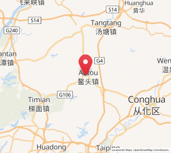 Map of Aotou, Guangdong
