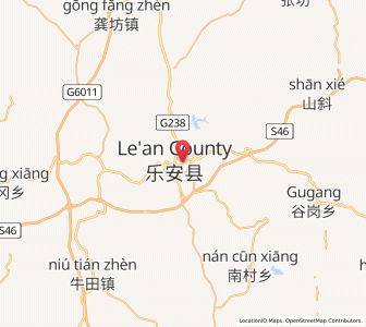 Map of Aoxi, Jiangxi