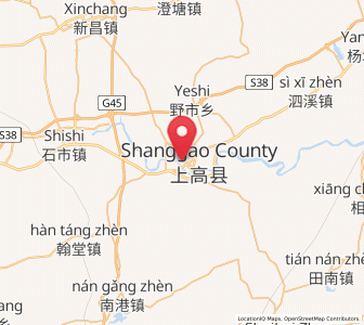 Map of Aoyang, Jiangxi
