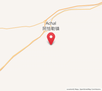 Map of Aqal, Xinjiang