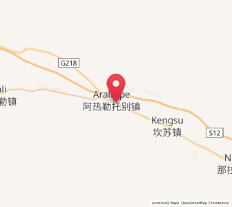 Map of Araltobe, Xinjiang